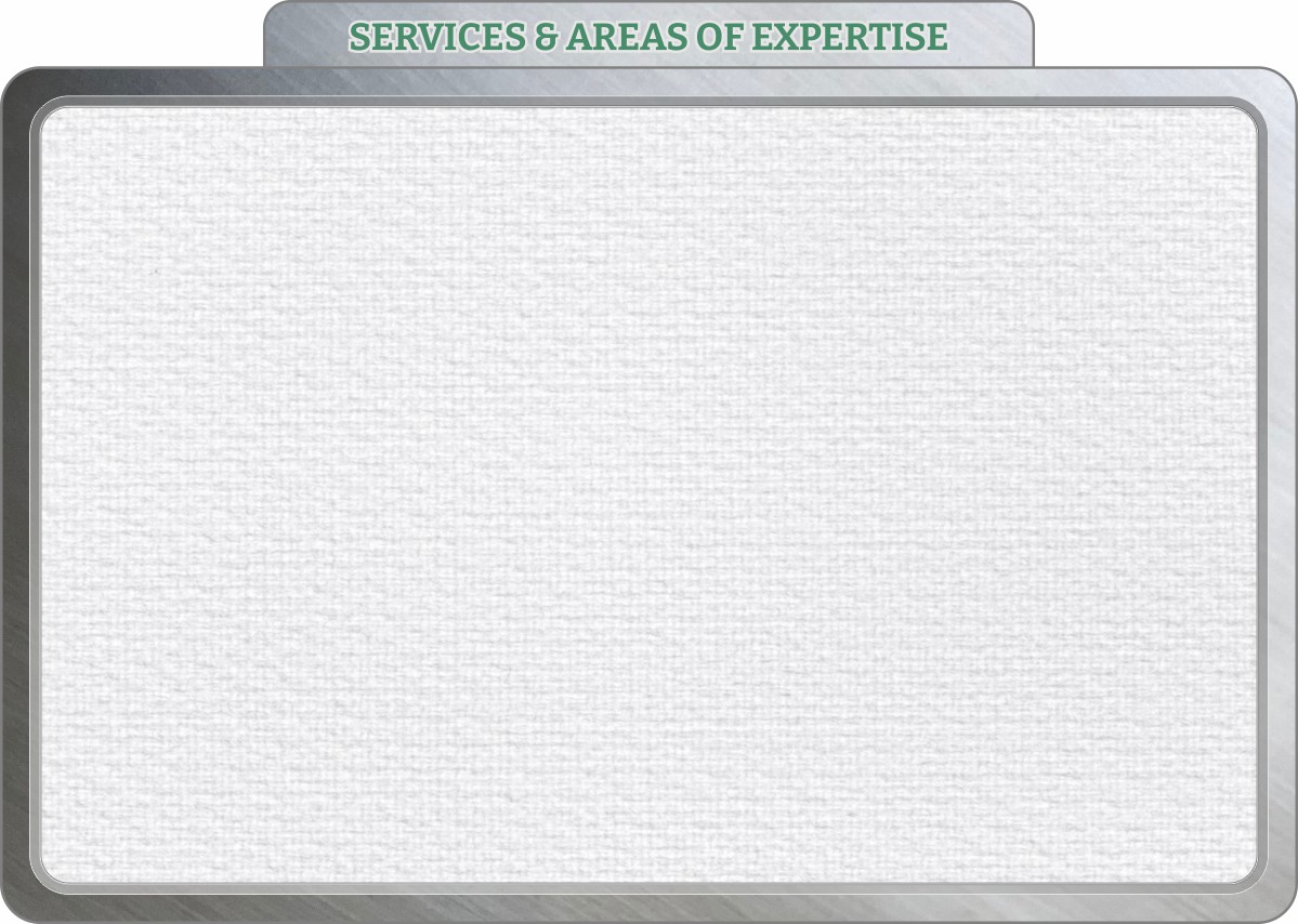 Services & Areas of Expertise